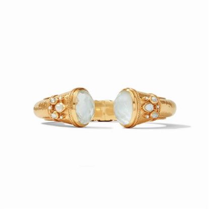 Picture of Julie Vos Cannes - Cannes Cuff In Iridescent Clear Crystal