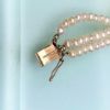Picture of Vintage 14K Gold, Natural Pearl & Rubellite Triple Strand Bracelet