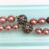 Picture of 'The Daily Double' Heidi Daus Necklace Pair In Mauve With Removable Clasp