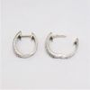Picture of 14K White Gold 1.00 CT Diamond Hoop Earrings