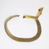 Picture of Antique Victorian Era Rose & Yellow Gold Filled Woven Bracelet with Seed Pearl Accents