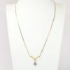 Picture of Tanzanite and Diamond Necklace, 14k Yellow Gold
