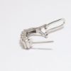 Picture of Round and Baguette Diamond Earrings, 14k White Gold