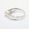 Picture of 14k White Gold, Round Brilliant Cut & Diamond Cluster Accented Engagement Ring