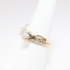Picture of 14k Rose Gold, Brilliant Pear Cut Diamond & Diamond Accented Two-Piece Bridal Ring Set