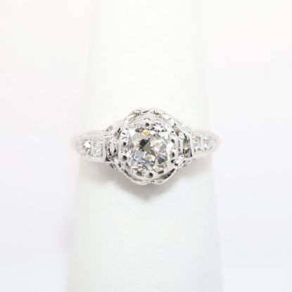 Picture of Antique Late Edwardian Diamond Ring 0.92ct, 14k/18k White Gold