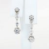 Picture of 14k White Gold & 1.10ct Diamond Drop Earrings