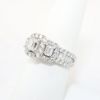 Picture of Emerald Cut Diamond 3-Stone Ring in 14k White Gold