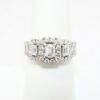 Picture of Emerald Cut Diamond 3-Stone Ring in 14k White Gold
