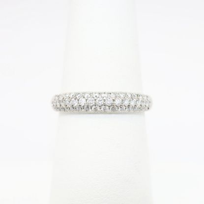 Picture of 14k White Gold & 0.50ct Pave Set Diamond Band Ring