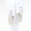 Picture of 2.16ct Diamond Hoop Earrings in 14k White Gold