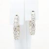 Picture of 2.16ct Diamond Hoop Earrings in 14k White Gold