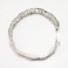 Picture of 14k White Gold Filigree & 2.00ct Diamond Bracelet with Safety Clasp