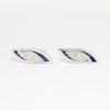 Picture of 14k White Gold, Diamond and Synthetic Sapphire Cufflinks