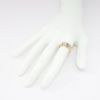 Picture of Art Deco Era 14k Yellow and White Gold & European Cut Diamond Engagement Ring and Wedding Band Set, US Size 8
