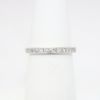 Picture of 14k White Gold & Diamond Eternity Wedding Band with Milgrain Edges