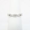 Picture of 18k White Gold & Diamond Woven Wedding Band