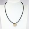 Picture of 14k Yellow Gold & Old Mine Cut Diamond Flower Brooch/Pendant  