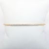Picture of Delicate 14k Rose Gold & Diamond Cuff Bracelet with Safety Chain