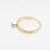 Picture of Vintage 1950's Textured 14k Yellow Gold & Diamond Engagement Ring