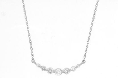 Picture of 14k White Gold Beautiful Diamond Necklace