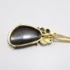 Picture of 18k Yellow Necklace with Gold, Boulder Opal & Diamond Pendant