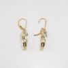 Picture of 14k Two-Tone Gold & Diamond Dangle Earrings 
