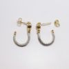 Picture of 14k Two-Tone Gold & Diamond Earrings