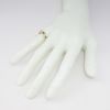 Picture of 14k Yellow Gold & Alternating Round Brilliant Cut Diamonds & Blue Sapphires Ring