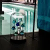 Picture of Lalique Fish Sculpture - Turquoise Crystal