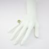 Picture of 14k White Gold & Oval Cut Peridot Ring with Diamond Halo