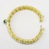 Picture of 18k Yellow Gold, Emerald Cabochon & Diamond Bracelet
