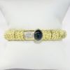 Picture of 18k Yellow Gold, Sapphire Cabochon & Diamond Bracelet 