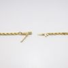 Picture of 18k Yellow Gold Rope Chain Necklace with Green Tourmaline Pendant