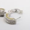 Picture of 18k Two-Tone Gold & Diamond Drop Earrings 
