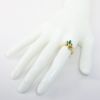 Picture of Asymmetrical 14k Yellow Gold & Marquise Cut Emerald Ring 