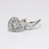 Picture of 14k White Gold & Diamond Spiral Bridal Ring Set 