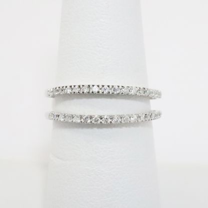 Picture of 14k White Gold & Diamond Jacket Ring Enhancer