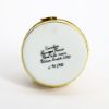 Picture of Limoges Porcelain Retired Pair Of Champagne Toasting Flutes Trinket Box with Surprise Champagne Bottle 