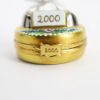 Picture of Limoges Porcelain Retired Pair Of Champagne Toasting Flutes Trinket Box with Surprise Champagne Bottle 