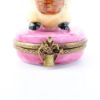 Picture of Limoges Porcelain Rabbit with Basket of Flowers Trinket Box by Chamart