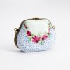 Picture of Retired Limoges Porcelain Purse Trinket Box with Floral Details