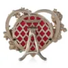 Picture of Jay Strongwater 'Prem' 4" Round Heart Bouquet Frame