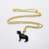 Picture of Kingspoint Designs Espresso the Black Lab Trinket Box with Matching Necklace
