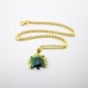 Picture of Kingspoint Designs Queen Sheba the Peacock Trinket Box with Matching Necklace
