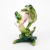 Picture of Kingspoint Designs Frogs on Calla Lily Trinket Box with Matching Necklace