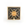 Picture of Jay Strongwater Leland Pavé Corner Square Frame - Jet Black
