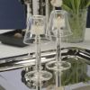 Picture of Isola Glass Tealight Lamp in Clear & Silver