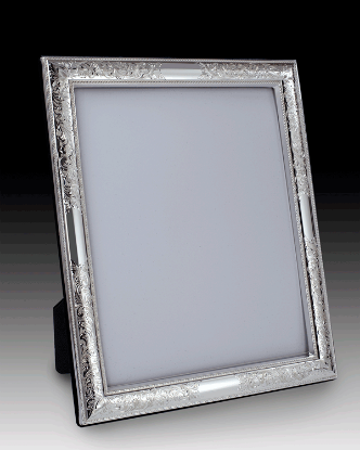 Picture of 8x10 Sterling Silver 'Nostalgia' Picture Frame by the925inc
