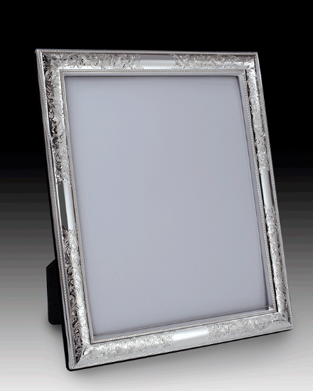 Picture of 8x10 Sterling Silver 'Nostalgia' Picture Frame by the925inc